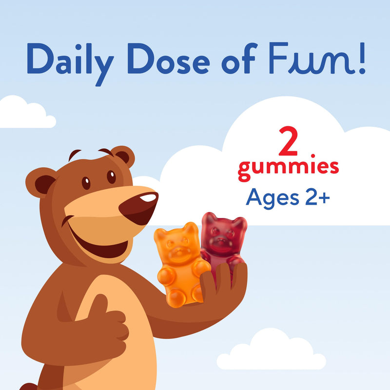 L'il Critters Kids Probiotic Gummies | 60 Children's Gummy Vitamins | with Prebiotic Fiber | 1 Billion CFUs | Assorted Fruit Flavors | Gluten, Dairy, & Gelatin-Free Supplement 60 Count