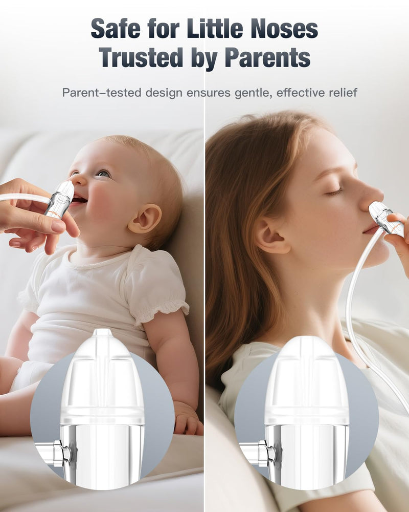 Baby Nasal Aspirator Manual Nose Sucker for Newborn & Infant, Manual Pump Silicone Snot Cleaner, Baby Registry Must Haves Newborn Essentials - BeesActive Australia