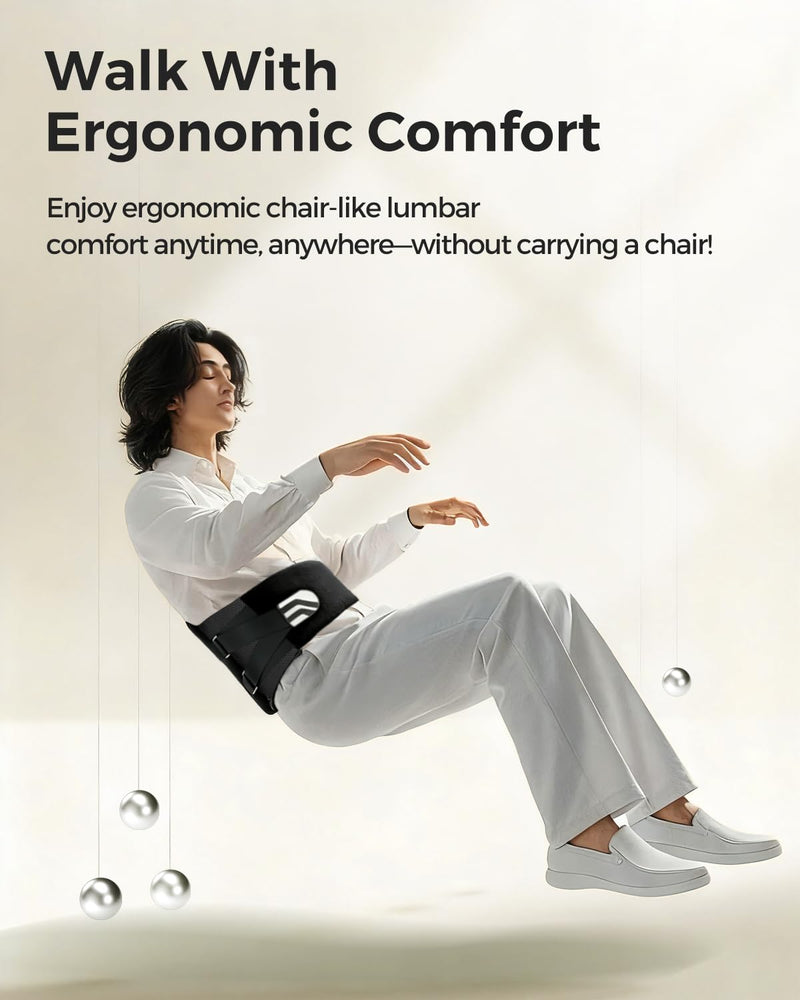 Back Brace for Men & Women - Lower Back Pain Relief, Sciatica Pain Relief, Herniated Disc, Scoliosis - Breathable Back Support Brace with 26° Ergonomic Bionic Curve Support Stays - M Medium (Waist:34″-38″)