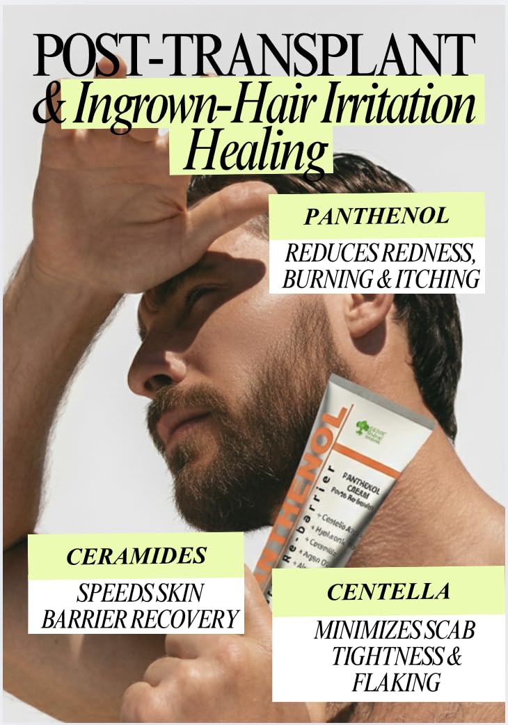 Centella Asiatica + 10% Panthenol After Sun Care with Ceramides – Intensive Skin Barrier Repair Cream for Redness, Acne, Burns, Post-Procedure – Psoriasis & Irritation Care 3.4oz Off White 3.4 Fl Oz (Pack of 1)