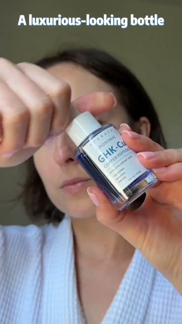Copper Peptides Serum for Face with Liposomal 2% GHK-Cu, Hyaluronic Acid 1 Fl Oz (Pack of 1)