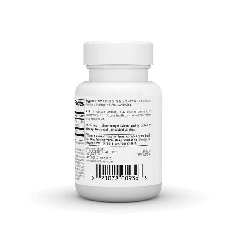 Source Naturals NAD+, Coenzymated B-3, 25 mg - 30 Lozenges | Supports Cellular Energy*