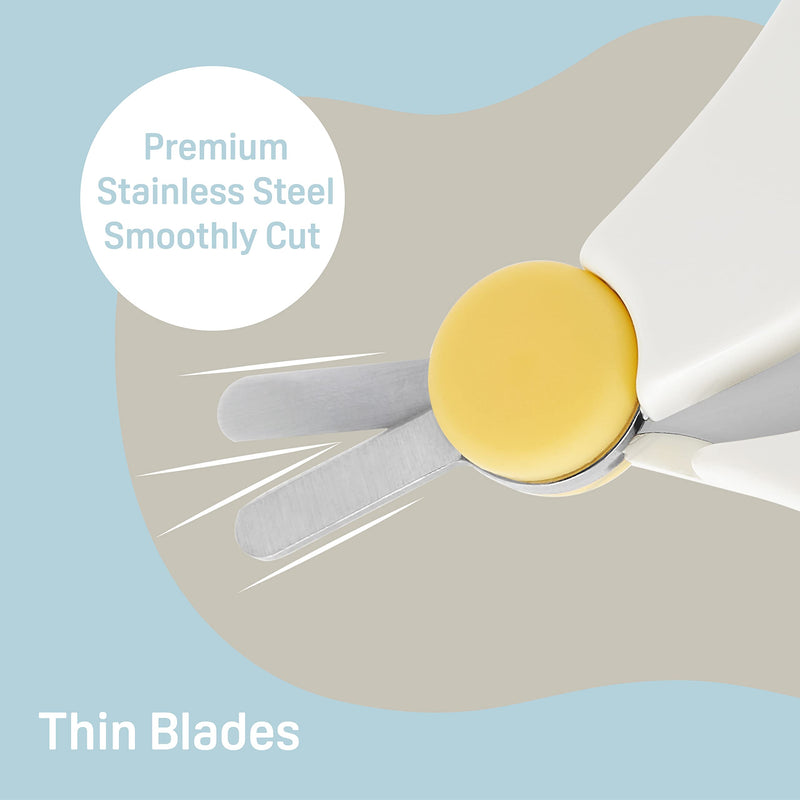 Pigeon Baby Health Care Set(Set of 4), 2 Nail Scissors with Rounded Tip(0+ Months, 3+ Months) & 1 Nail Clipper(9+ Months) & 1 Baby Nasal Aspirator(1 Pack） - BeesActive Australia