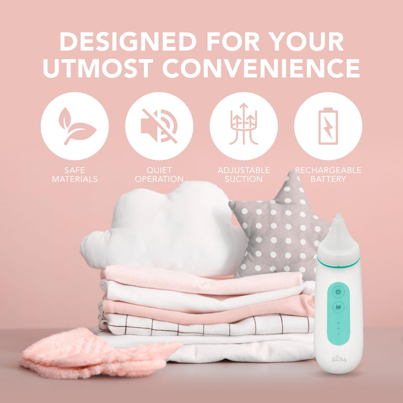 Electric Baby Nasal Aspirator - Nose Sucker Machine for Newborn Infants Toddlers Kids Adults - Automatic Booger Snot Vacuum Cleaner with Adjustable Suction Levels for Mucus Removal - BeesActive Australia
