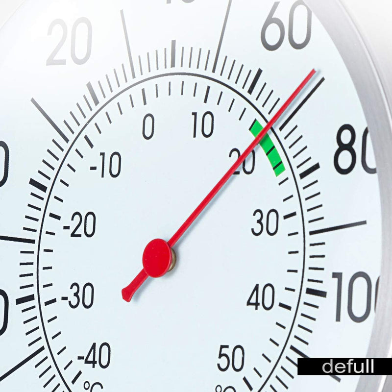 5" Large Dial Indoor Outdoor Thermometer - Battery-Free, Dual Scale -40°F to 120°F / -40°C to 50°C, Stainless Steel with Wall Mount or Table Stand for Home, Patio, Garage Indoor/Outdoor-5 Inch - BeesActive Australia