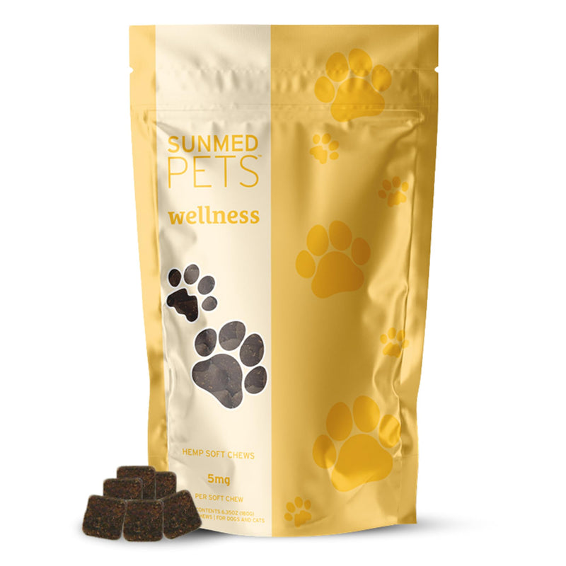 Sunmed Wellness Chew for Dogs with Pumpkin & Hemp Extract – Supports Digestive Health, Wellness & Balance – All-Natural, Safe & Tasty Chews for Dogs – 40ct Digestive Health Support Chews