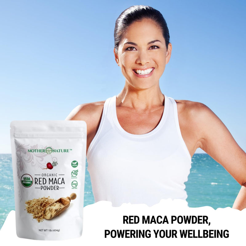 Organic, Raw Peruvian Red Maca Root Powder ‚Äì Premium USDA Certified, Hormone Balance for Women, Natural Energy, Mood Support, Non-GMO, Vegan Superfood, 16 oz - BeesActive Australia