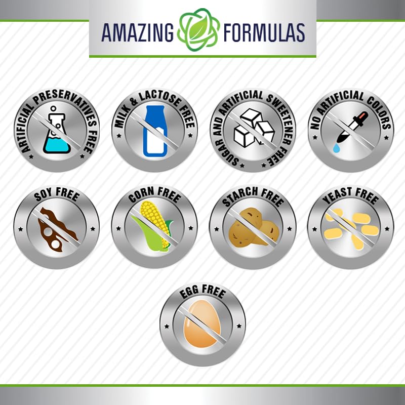 Amazing Formulas Biotin 10,000 mcg | Fast Dissolve Tablets | Non-GMO | Gluten Free Supplement | Made in USA (120 Count, Citrus) Citrus | 120 Tablets 1 Count (Pack of 1)