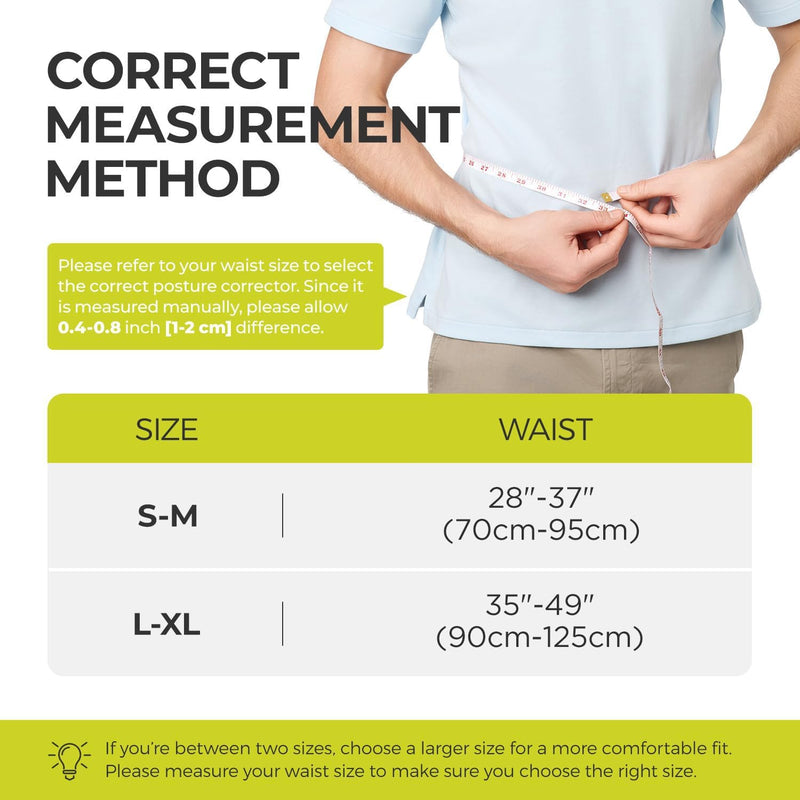 SHAPERKY Posture Corrector for Women and Men - Adjustable Upper Back Brace - Breathable Back Support straightener - Providing Pain Relief from Lumbar&Shoulder (L-XL) L-XL