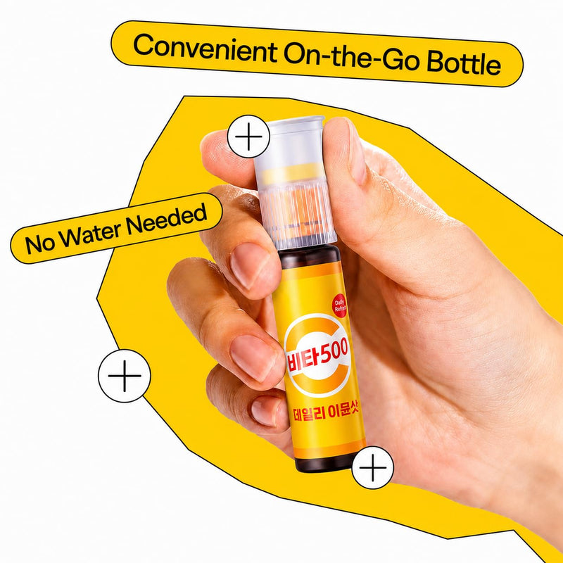 KWANGDONG Vita500 Liquid Vitamin C Immune Shot, 13 Vitamins, 7 Bottles 0.76 Fl Oz (Pack of 7)