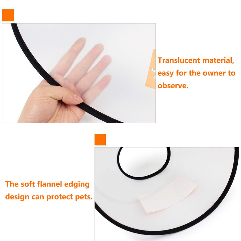 JIAMIAN Dog Cone Collar, Adjustable Pet Collar Anti-Bite Leak Wound Cone Healing Protective Collar, Elizabethan Collar Protective Collar Large Dog (Neck Circumference: 22-30cm) Neck:22-30cm - BeesActive Australia