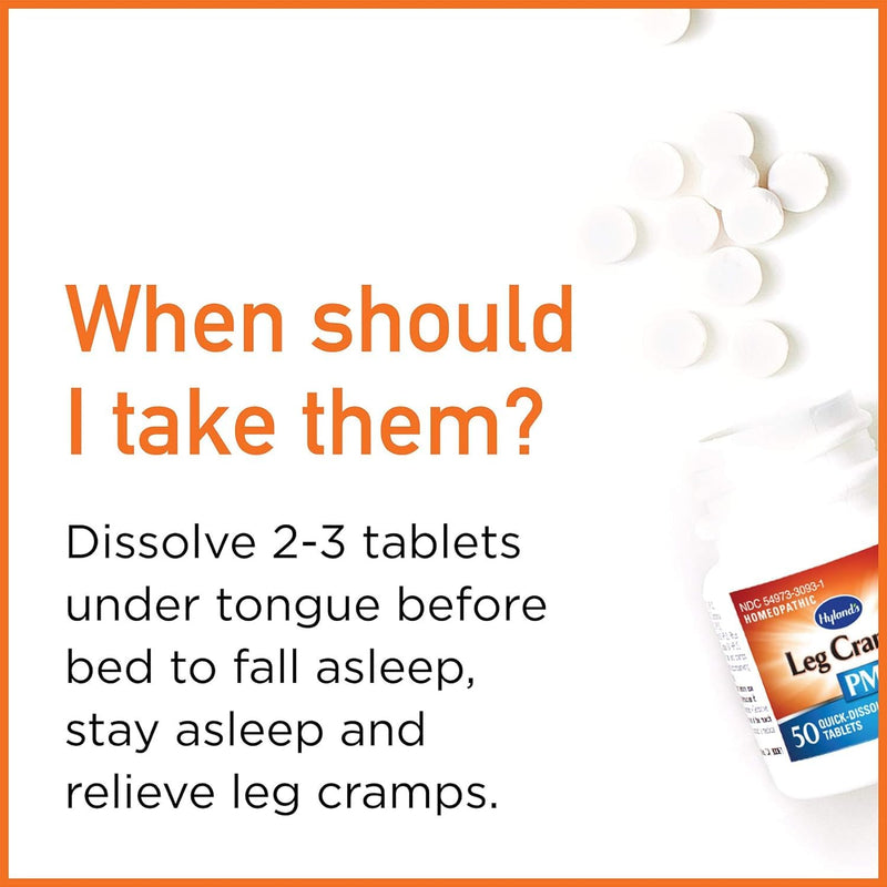 Hyland's Leg Cramps PM With Quinine Tablets 50 ea ( Pack of 6) - BeesActive Australia