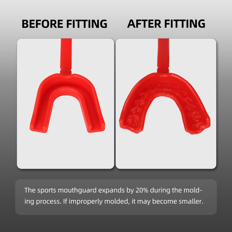 6-Pack Sports Mouthguard with Straps and Case, Custom Fit, Adult & Youth Mouthpiece, for Football, Hockey, Boxing, MMA, Basketball 6 PACK - BeesActive Australia