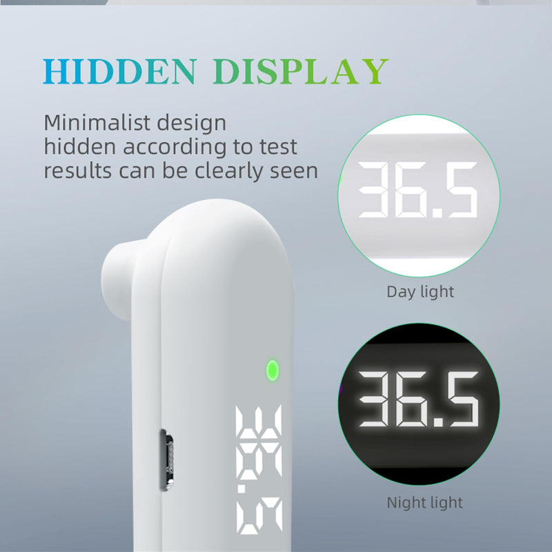 Medical Forehead Thermometer, Rechargeable Thermometer for Adults and Kids, Portable Infrared Digital Thermometer with Fever Alarm and LCD Display, Fast Accurate 1s Instant Results (Black) BLACK