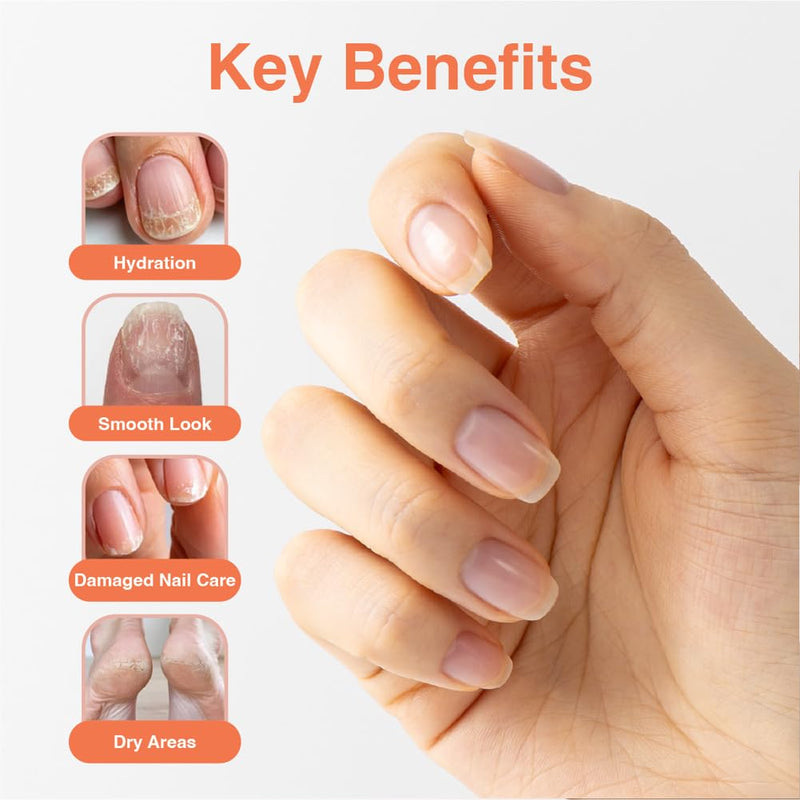 Fermented Nail Oil for Cuticle & Nail Repair | Vegan K-Beauty Serum with Herbal Extracts | Natural Strengthening & Moisturizing Formula for Brittle, Dry Nails | Nourishes, Smooths, Restores | 8ml 0.27 Fl Oz (Pack of 1)