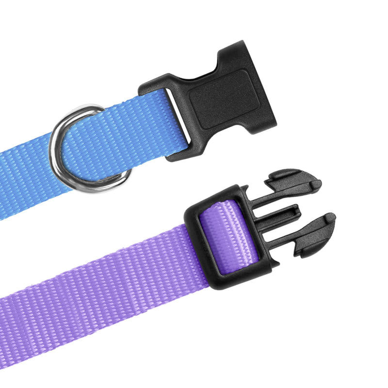 Replacement Collar for Shock Collar, Stylish & Comfortable Christmas Dog Collar 2 Pack, Compatible with PetSafe Bousnic Sportdog Garmin Dogtra Shock Collar Replacement Strap (Purple & Blue) - BeesActive Australia