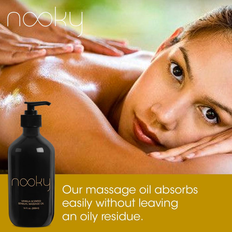 Vanilla Massage Oil with Fractionated Coconut Oil.16 Ounce