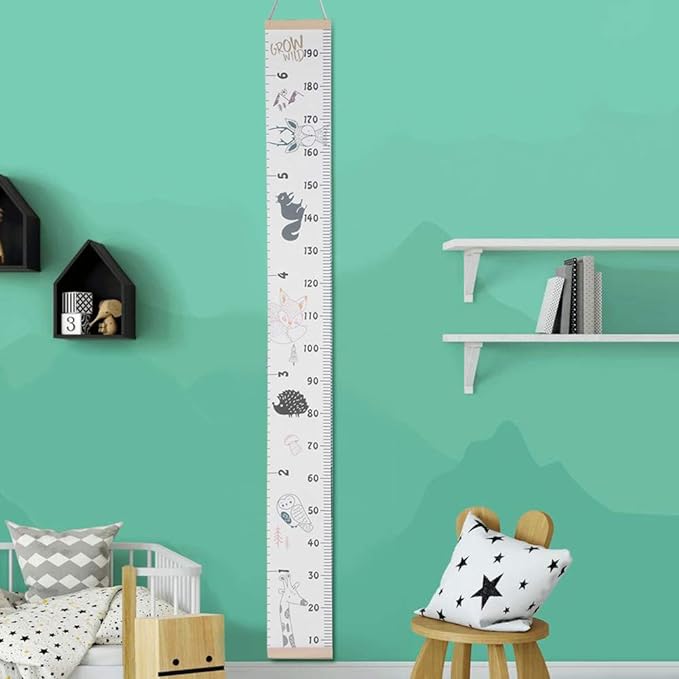 Height gauge, sticker, 6.6 ft (2 m), children's height gauge, wall mounted, children's growth record, wall mounted, height measuring instrument, Scandinavian interior, New Year, Christmas gift -  Australia