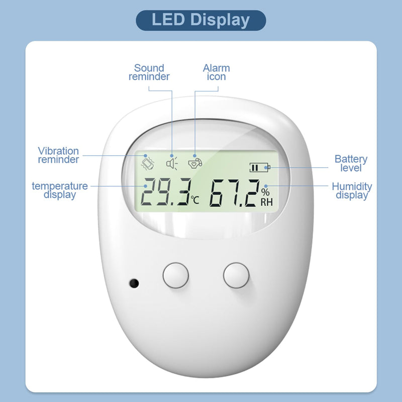 Wireless Bedwetting Alarm for Kids Rechargeable Bed Wetting Alarm for Boys and Girls with LCD Display, Vibration & Sound Dual Alerts - BeesActive Australia