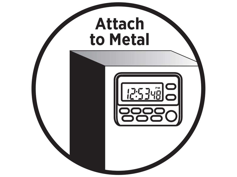 General Tools TI388 Digital Timer, Four Channel with Clock , White Display
