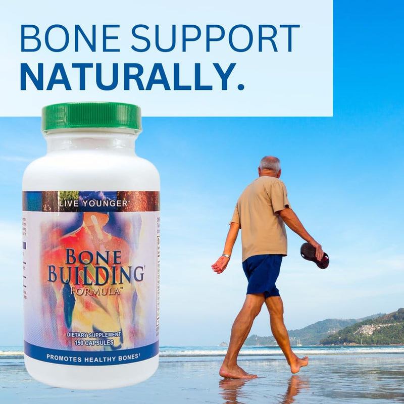 Youngevity Bone Building Formula Calcium Magnesium D3 Support, 150 Caps | Calcium, magnesium, vitamin D3, biotin, glucosamine HCl, boron, trace minerals, horsetail, rosehips, 150 caps, bone support