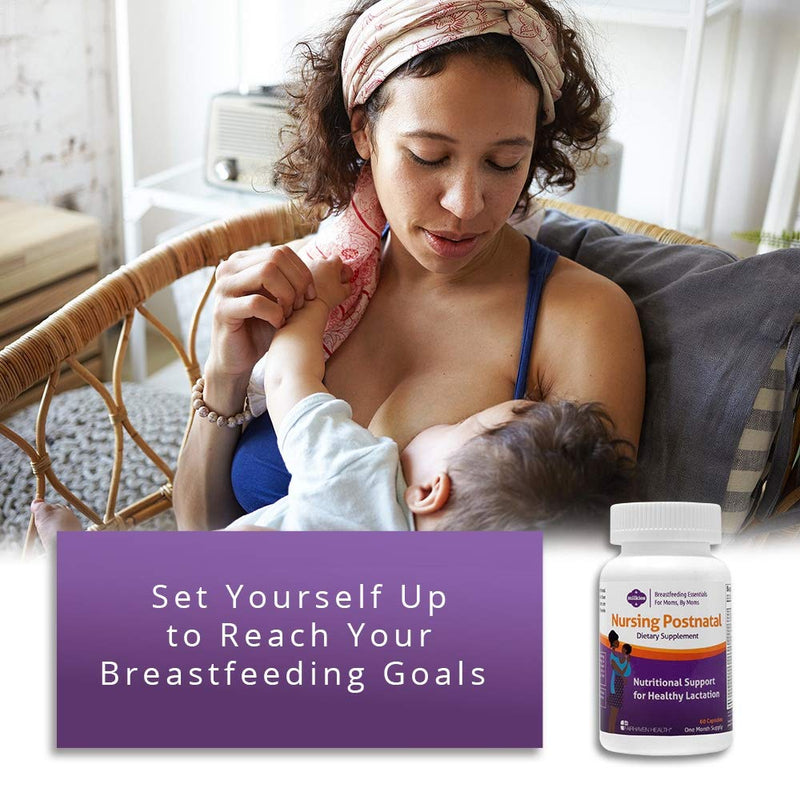 Milkies Fairhaven Health Nursing Postnatal Vegetarian Supplement for Breastfeeding Women with Vitamin D and B, Nutritious Breast Milk Multivitamin - Gluten and Dairy Free - 1 Month Supply