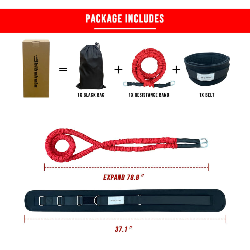 Zone Defense Resistance Band Belt Trainer Kit 1 Pc Widened Belt 1 Pc 2-Meter Resistance Band Basketball Training Equipment Men-to-Men Defense Training Improve Collaborative Defense Speed - BeesActive Australia