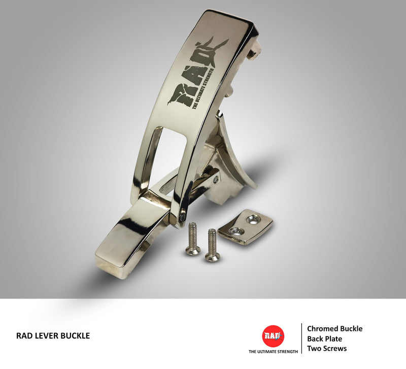 RAD Replacement Lever Buckle for Powerlifting Lever Belts and Weight Lifting Lever Belt Chrome