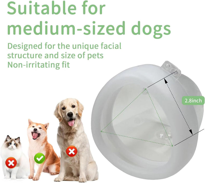 Dog Oxygen Mask, Inhaler Mask for Medium Dogs, Pet Oxygen Mask and Tube, Suitable for Medium Dogs (Equipment Not Included) （M） M