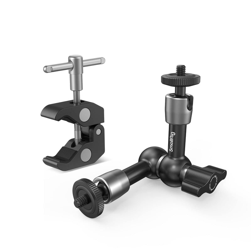 SMALLRIG Super Clamp w/ 1/4" and 3/8" Thread and 5.8 Inches Adjustable Friction Power Articulating Magic Arm with 1/4" Thread Screw for LCD Monitor/LED Lights - KBUM2730 5.8''+arm only - BeesActive Australia