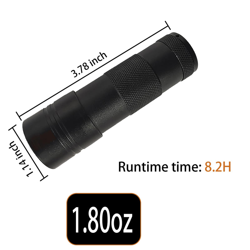 UV Flashlight: 12 Led Black Light Flashlight Mini, Pet Urine Detector Light for Dog/Cat, Dry Stains, Resin Curing, Bed Bug