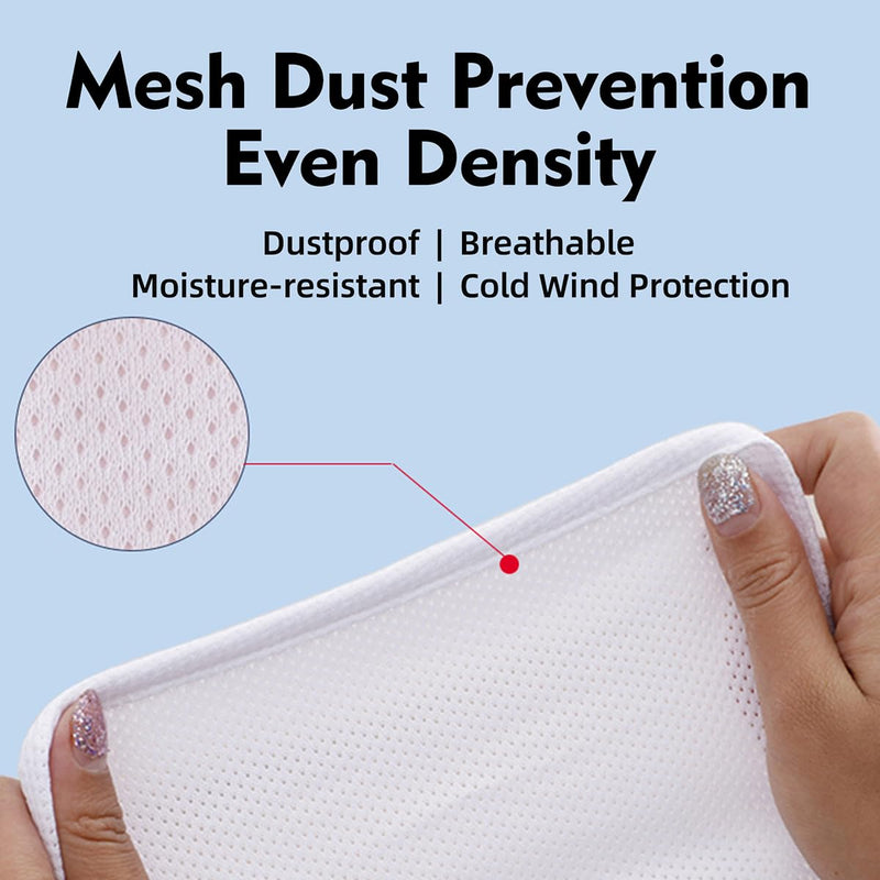 Tracheostomy Dust Cover 4Pcs Throat Curtains with Neck Stoma Protection – Adjustable Breathable Trach Shields for Comprehensive Tracheostomy Care (Double-layer) Double-layer - BeesActive Australia