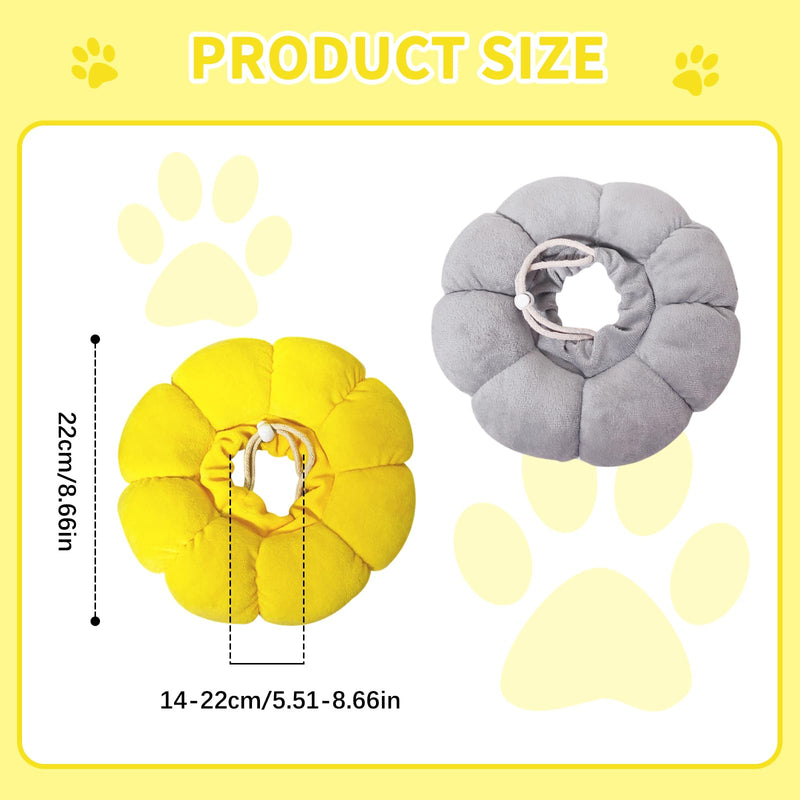 GUTERTOP Pack of 2 Cat Neck Brace, Adjustable Cat Collar, Sunflower Neck Brace for Pet Recovery, Protection from Licking - BeesActive Australia