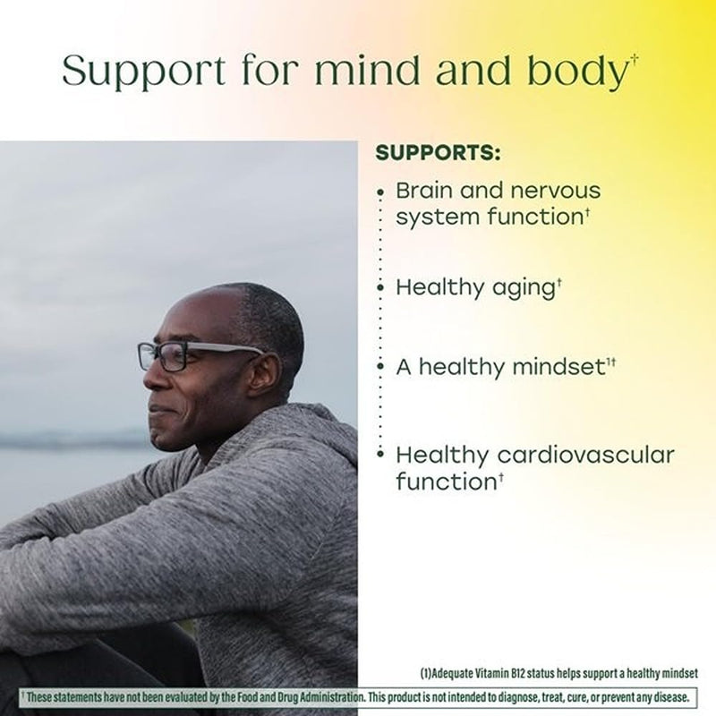 MegaFood Extra Strength Methyl B12 Vitamin, Cellular Energy, 90 Capsules | Bioavailable Vitamin B12, 3000 mcg, Supports Energy Metabolism and Nervous System Health, Beet Root, Vegan, 90 Servings