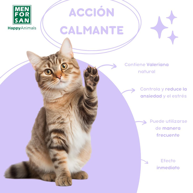 MENFORSAN Calming Spray for Cats | With Natural Valerian | Calm and Reduce Stress | Immediate Effect | 60ml