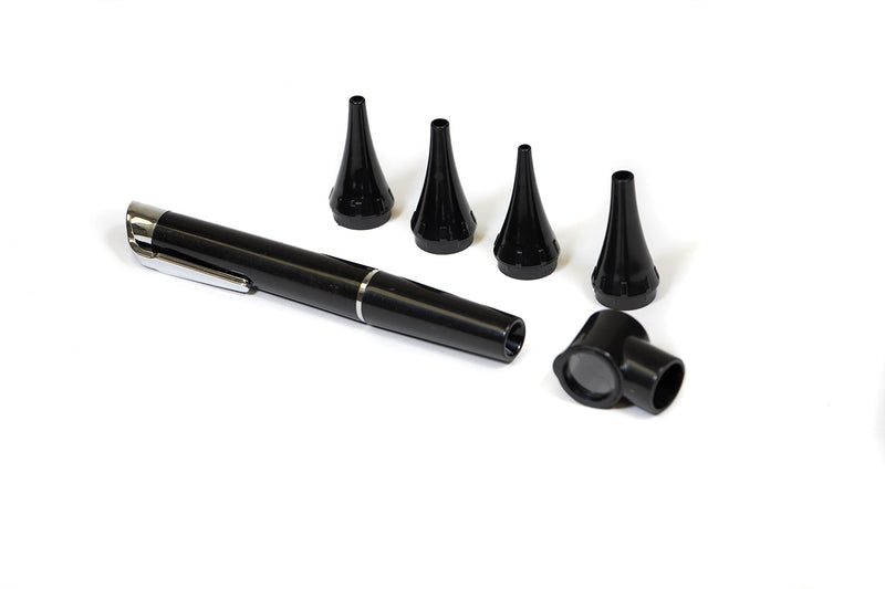 PrimaCare DL-4112 Mini Diagnostic Otoscope Kit with High Resolution LED Ear Light, Medical LED Pocket Clip Otoscope for Nurse, Student, Doctors EMT, 3 Sized Speculas - BeesActive Australia