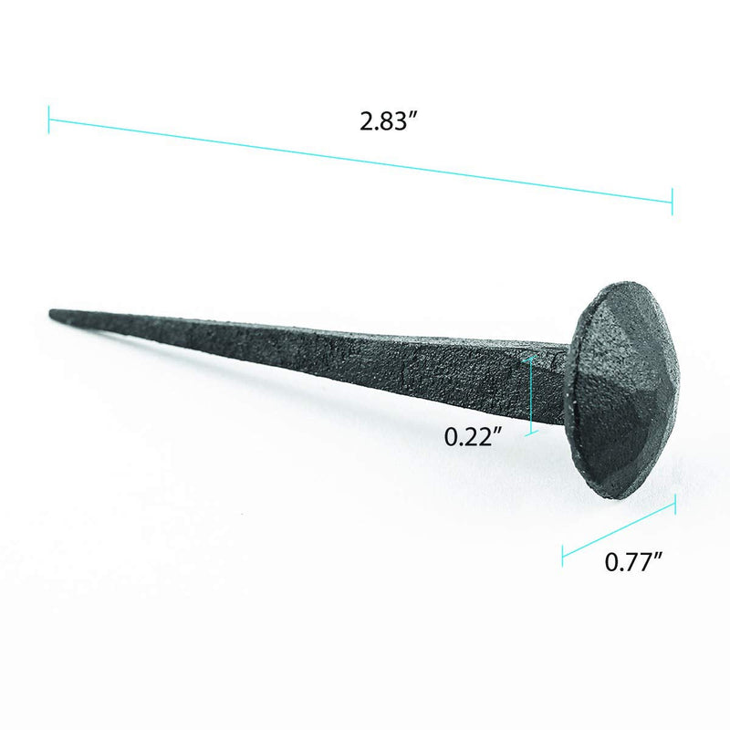 2 1/4 Inch Iron Nails Round Clavos Wrought Iron Nails Pack of 10 - BeesActive Australia