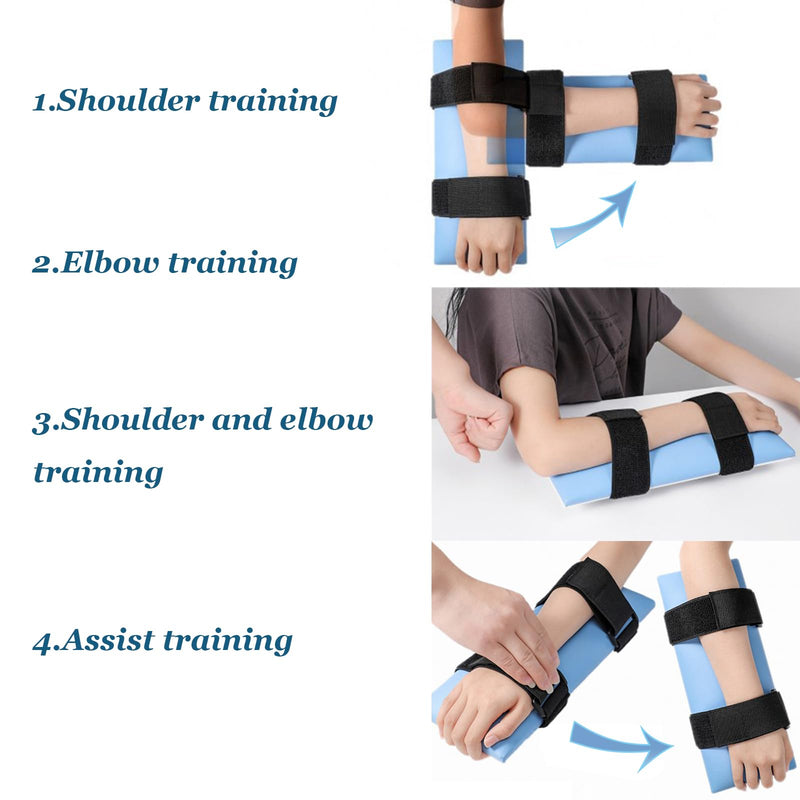Desktop Rehab Skateboard 360° Roating Wheels Rehabilitation Trainer Shoulder and Arm Exercise for Stroke Hemiplegia Patients Improve Flexibility Stretching black
