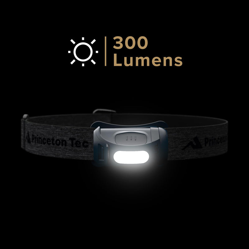Princeton Tec REFUEL 300 – Compact 300-Lumen AAA-Powered Flood Headlamp with Dimmable Beam, Easy-Open Battery Door, IPX4 Water Resistance, 5-Year Warranty, Made in USA, Blue
