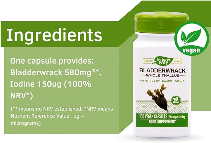 Bladderwrack 100 capsules - BeesActive Australia
