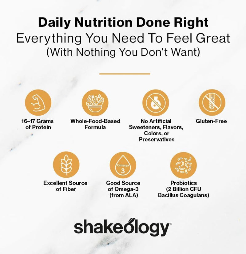 Shakeology Sampler Pack Whey Protein Powder - Superfood Protein Shake | Gluten free, probiotics for gut health, supergreens, adaptogens, vitamins, 16g plant protein per serving