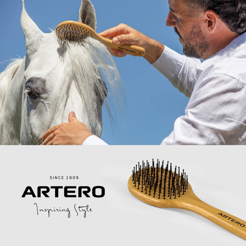 Artero horse brush. horse mane and tail brush. mane and tail brush made of elegant and resistant bamboo. horse grooming supplies - BeesActive Australia
