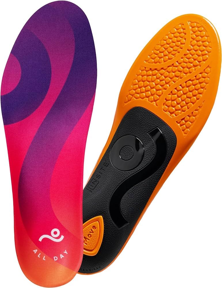 MOVE All Day Comfort Insole - Extra Plush Foam Insole for Stress Reduction on Feet, Knees, Back, Shock Absorbing, Walking, Foot Cushion, Comfort, Arch Support, and Work Boots (M9-9.5/W10.5-11) Men 9-9.5/Women 10.5-11