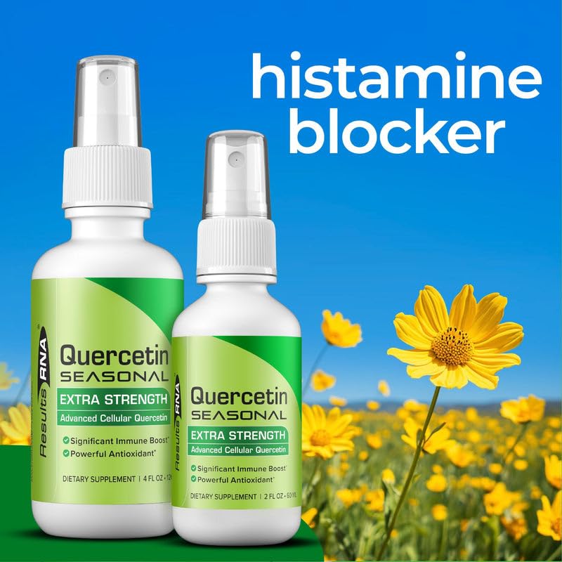 Results RNA – Quercetin Seasonal Provides Exceptional Immune & Respiratory Support in a Delicious Oral Spray – Reduce Oxidative Stress & Enjoy Seasonal Relief. (4 oz - 60 Day) 4 Fl Oz (Pack of 1)