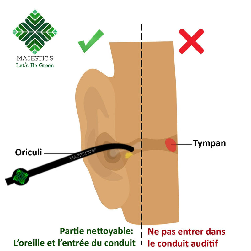 6x Bamboo Oriculi [AAA+] - Ecological Reusable Ear Cure for Life to Replace Cotton Stem - Japanese Zero Waste Ear Cleaner