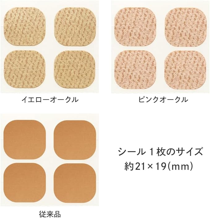 Seiwa Sangyo Value Replacement Seals, 12 Sheets, 20 Sheets, For Magnetic Therapeutic Devices (Case Included) (For Particle Diameter 0.3 inches (8 mm) (Hole Diameter: 0.3 inches (9.5 mm), Pink Ochre, Made in Japan, Bath OK - BeesActive Australia