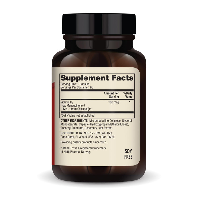 Dr. Mercola Vitamin K2, 90 Servings (90 Capsules), 180 mcg MK-7 Per Capsule, Dietary Supplement, Promotes Healthy Arterial Function, Non-GMO 90 Count (Pack of 1) - BeesActive Australia