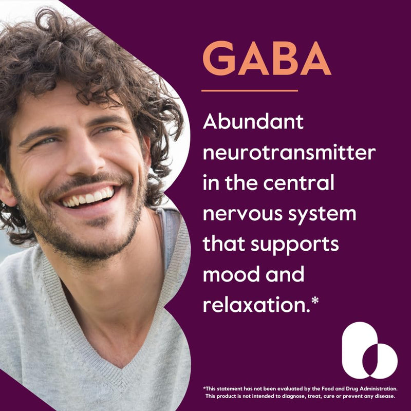 BESTVITE GABA 750mg per Capsule (240 Veg Caps) (120 x 2) - No Fillers | No Stearates - Vegan - Gluten Free - Non GMO - Gamma-Aminobutyric Acid - Neurotransmitter Support* 240 Count (Pack of 1)