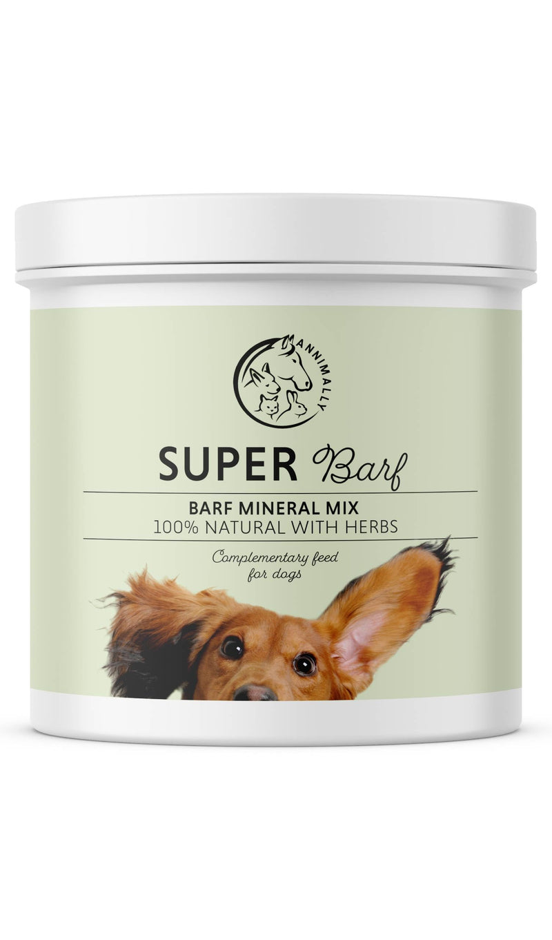 Annimally Super BARF Powder for Dogs 500 g - Pet Supplements with Vitamins, Minerals, Trace Elements & Amino Acids, Daily Nutritional Support for All Ages, Made in Germany