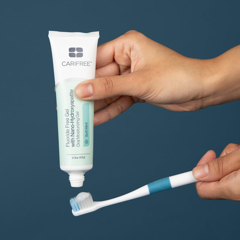 CariFree Fluoride Free Gel, Mint Flavored, Nano Hydroxyapatite Toothpaste, Neutralizes pH, Freshens Breath & Moistens Mouth, Dentist Recommended for Oral Care, (2.3 Ounce (Pack of 2), Soft Mint 2.3 Ounce (Pack of 2) - BeesActive Australia